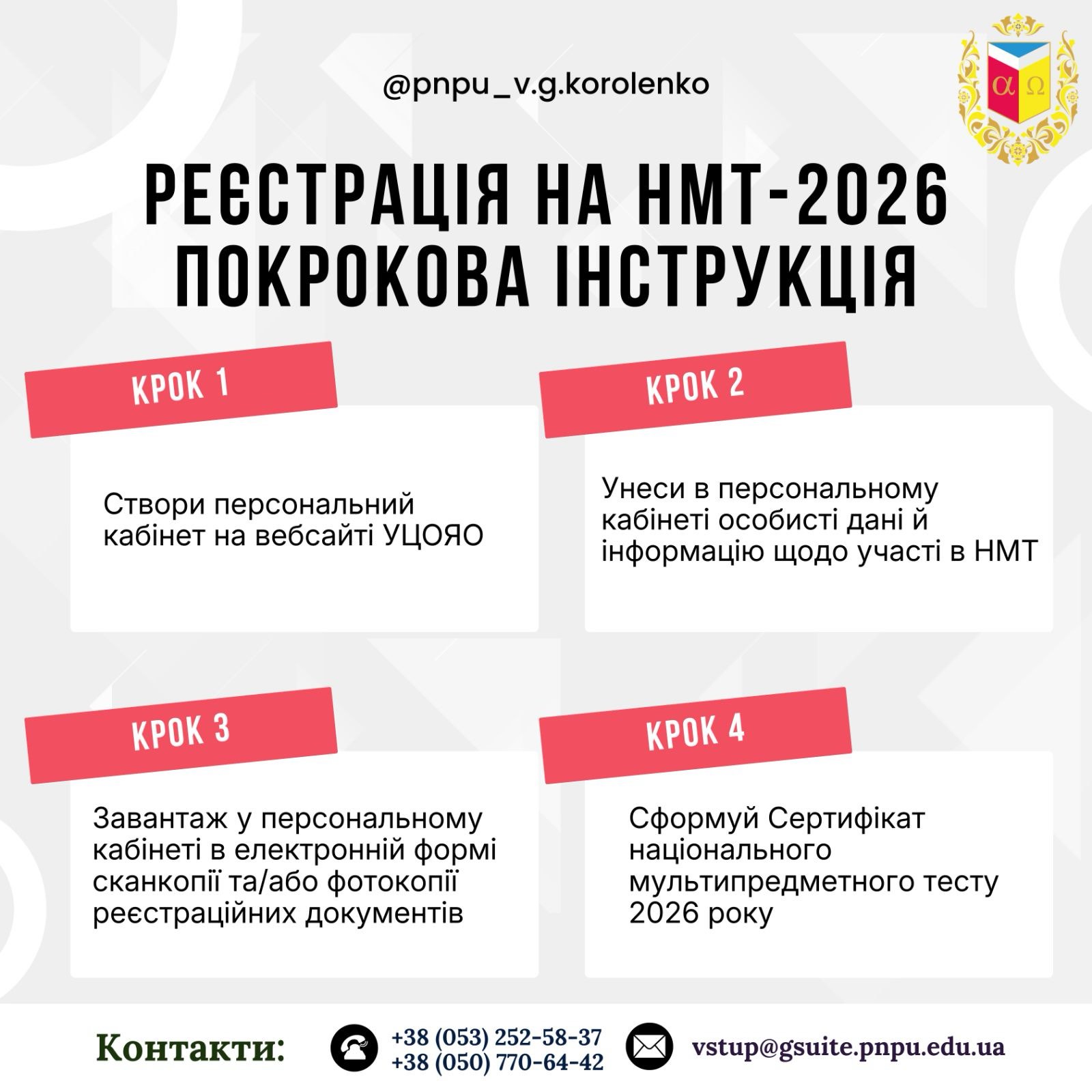 Покрокова інструкція реєстрації